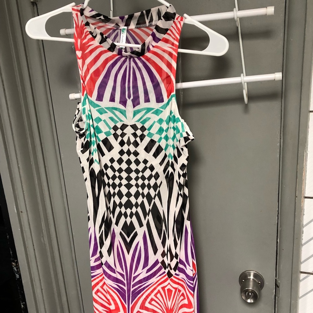 Stunning Plus Size Sheer Maxi Dress NWOT XL